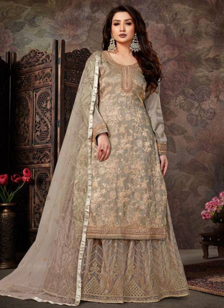 Gray Colour RAMA DILBARO Heavy Festive Wear Jacquard Embroidery Salwar Suit Collectio 30069
